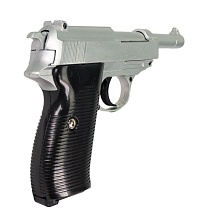 Galaxy Пистолет Walther P38 спринг, хром (g21s), не стреляет (уценка)
