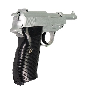 Galaxy Пистолет Walther P38 спринг, хром (g21s), не стреляет (уценка)