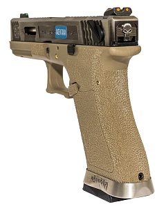 Пистолет WE Glock 18 G-Force серебряный, greengas (we-g002wet-8)