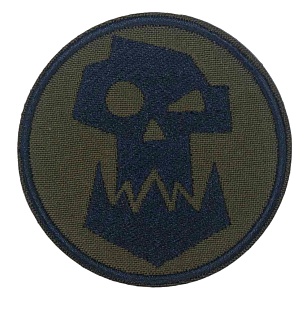 детальное фото Нашивка Strike "Warhammer 40000 Орки", олива интернет-магазин "Планета страйкбола"