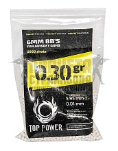 детальное фото для раздела Шары Top Power 0.30г. 2600шт. (h530) интернет-магазин "Планета страйкбола»