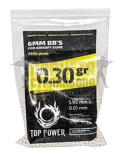 детальное фото для раздела Шары Top Power 0.30г. 2600шт. (h530) интернет-магазин "Планета страйкбола»