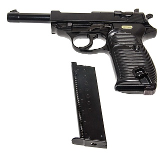 WE Пистолет Walther P38, greengas (we-p010lbox-bk)