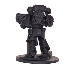 Фигурка Космодесант Легион Имперских Кулаков / Adeptus Astartes Intercessor Imperial Fists, Warhammer 40k, подставка 32 мм
