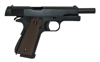 Пистолет KJW COLT M1911A1 GBB, CO2, черный (1911.CO2II)