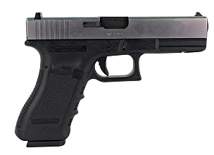 WE Пистолет Glock 17 gen.3, greengas, хром (WE-G001A-SV)