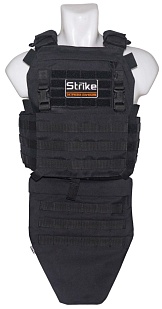 Защита паха / напашник Strike, черный кордура, mod1