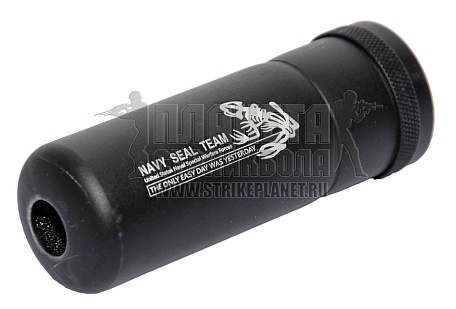 фото Глушитель G&G Navy Seal Skull Frog 105мм резьба -14мм (g-01-038) интернет-магазин "Планета страйкбола"