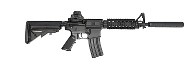 детальное фото для раздела Автомат Cyma M4 CQB RIS, 119 м/с, пластик c глушителем (cm506) (Б/У) интернет-магазин "Планета страйкбола»