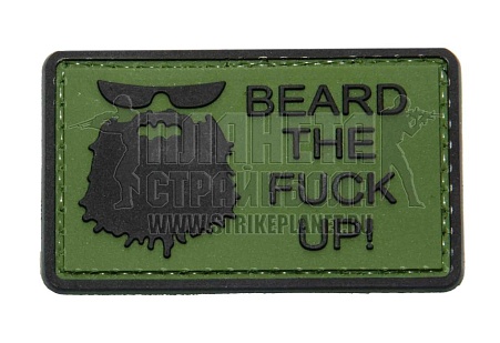 детальное фото Нашивка Zlo "Beard the fuck up" интернет-магазин "Планета страйкбола"