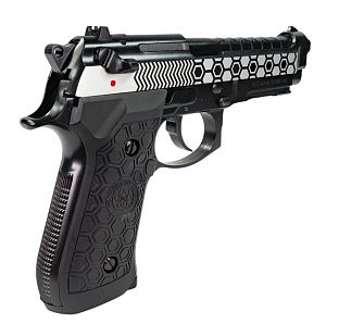 Пистолет WE M92-Hex Cut-2Tone-w/rail-AUTO (we-m014-2t)