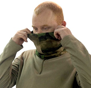 Баф Strike с утяжкой, укороченный, флис 280, A-TACS FG Camo