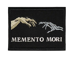детальное фото Нашивка Strike "Memento Mori / Помни о смерти" 80 мм интернет-магазин "Планета страйкбола"