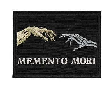 детальное фото Нашивка Strike "Memento Mori / Помни о смерти" 80 мм интернет-магазин "Планета страйкбола"