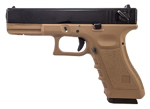 Пистолет KJW Glock 18 CO2, tan (Б/У)