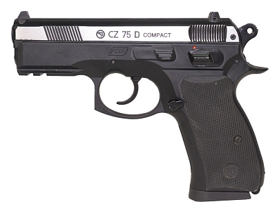 Пистолет пневматический ASG CZ 75D Compact 4.5мм, травит магазин (Б/У)