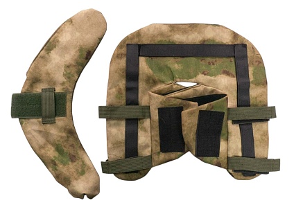 Защита шеи противоосколочная Medical Combat БР2 арамид, A-TACS Camo (Б/У)
