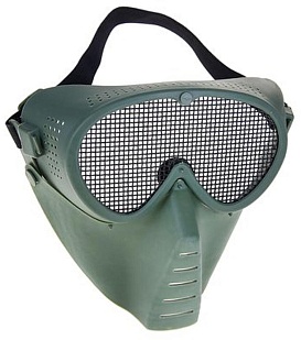 детальное фото Маска Kingrin с защитой глаз сетка олива (ma-16-od) интернет-магазин "Планета страйкбола"