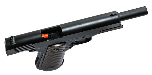 Пистолет KJW COLT M1911A1 GBB, CO2, черный (1911.CO2II)