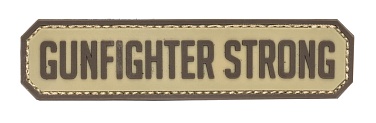 детальное фото Нашивка Zlo "Gunfighter Strong PVC" лента тан интернет-магазин "Планета страйкбола"