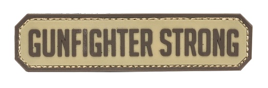 детальное фото Нашивка Zlo "Gunfighter Strong PVC" лента тан интернет-магазин "Планета страйкбола"