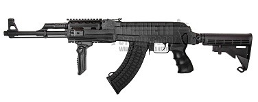 фото детально cyma автомат ак47 tactical, тактический обвес (cm028c) интернет-магазин "Планета страйкбола"