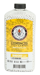 детальное фото для раздела Шары G&G 0.25г. 5600шт. бутылка (g-07-233) интернет-магазин "Планета страйкбола»