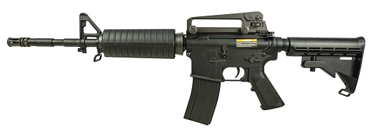 фото детально автомат cyma m4a1, пластик (cm503) интернет-магазин "Планета страйкбола"