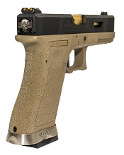 Пистолет WE Glock 18 G-Force tan золоченный (we-g002wet-6)