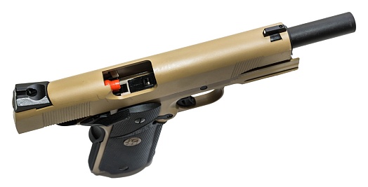 Пистолет KJW Colt M1911 MEU, tan, greengas (kp-07.gas-tan)