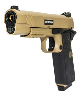 Пистолет KJW Colt M1911 MEU, tan, greengas (kp-07.gas-tan)