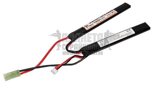 детальное фото для раздела Аккумулятор iPower LiPo 7.4В, 1450мАч, 20C, 2 лепестка интернет-магазин "Планета страйкбола»