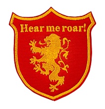детальное фото Нашивка Strike "Дом Ланнистеров. Hear me roar", красный интернет-магазин "Планета страйкбола"