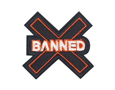детальное фото для раздела Нашивка Strike "BANNED / Забанен" (Уценка) интернет-магазин "Планета страйкбола»