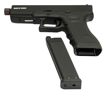 KJW Пистолет Glock 17, грингаз, резьба под глушитель (kp-17-tbc)