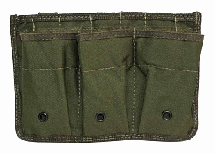 детальное фото Подсумок магазина M4 3шт. molle олива интернет-магазин "Планета страйкбола"