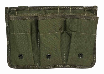 детальное фото Подсумок магазина M4 3шт. molle олива интернет-магазин "Планета страйкбола"