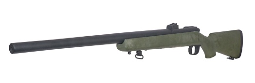 Snow Wolf Винтовка VSR-10 спринг, оптический прицел, прорезиненное ложе, олива (sw-10g+)