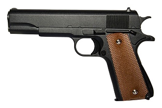 фото детально galaxy пистолет colt m1911 a1 с кобурой, спринг (g13+) интернет-магазин "Планета страйкбола"