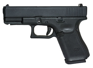 фото детально пистолет we glock 19 gen. 5, сменные накладки (we-g003vb-bk) интернет-магазин "Планета страйкбола"