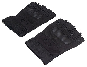 Перчатки полпальца черные XXL