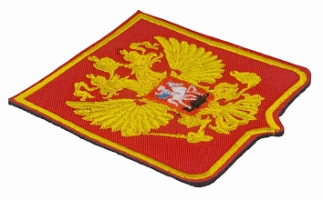Нашивка Strike "Герб Российской Федерации" 85х75 мм, красный