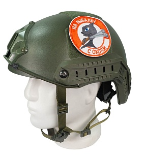 Нашивка Strike "На рыбалку с охотой"