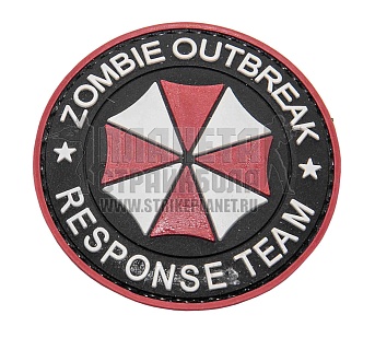 детальное фото Нашивка Zlo "Zombie outbreak response team" зонтик интернет-магазин "Планета страйкбола"