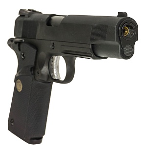 Пистолет WE Colt M1911 MEU Rail, greengas (we-e008b-bk)
