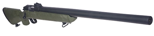 Snow Wolf Винтовка VSR-10 спринг, оптический прицел, прорезиненное ложе, олива (sw-10g+)