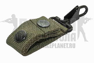 детальное фото Шлевка ССО с карабином олива интернет-магазин "Планета страйкбола"