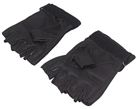 Перчатки полпальца черные XXL