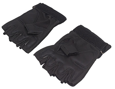 Перчатки полпальца черные XXL