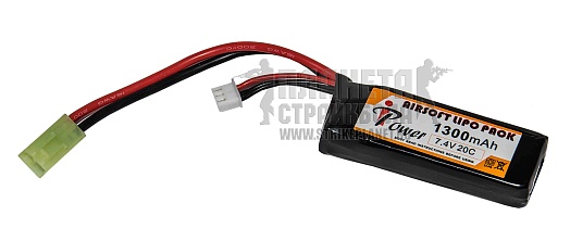 детальное фото для раздела Аккумулятор iPower LiPo 7.4В, 1300мАч, 20C, блок интернет-магазин "Планета страйкбола»